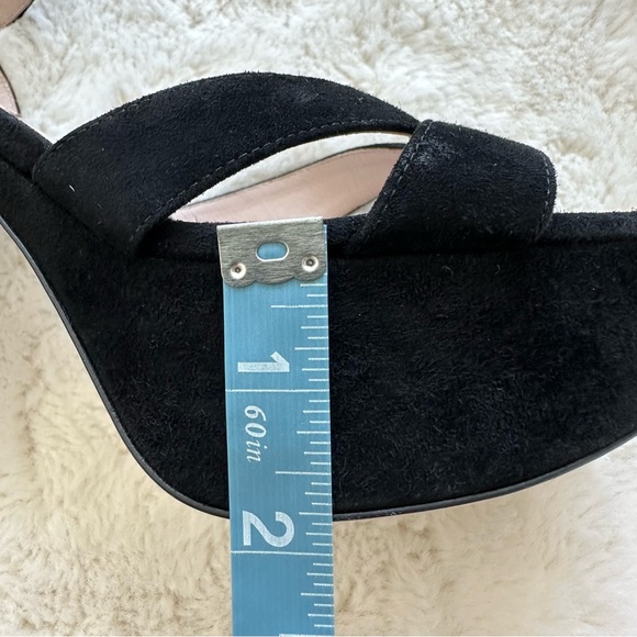 Miu Miu women platform suede sandals size 38 EU Authentic - Picture 7 of 10